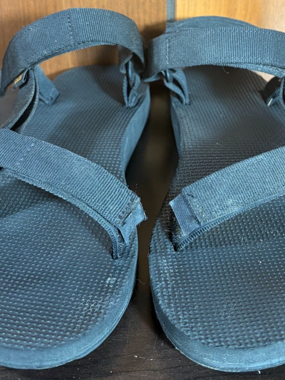 Teva Original Universal Black Sandals w/ Adjustable Hook & Loop Womens Sz 10 EUC - Picture 5 of 8